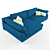 Title: Modern Mozart Corner Sofa 3D model small image 1