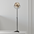 Sleek and Modern Globe Floor Lamp 3D model small image 1