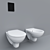 Grohe Bau Ceramic Toilet & Bidet 3D model small image 1