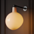 Elegant Piano Wall Sconce 3D model small image 2