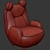 Papa Bear Designer Armchair - Exquisite Comfort 3D model small image 3