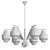 Sleek Stilnovo Chandelier 3D model small image 3