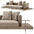 Modern Dock Sofa: B&B Italia 3D model small image 1