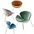 Luxury Velvet Armchair: Comfort & Style 3D model small image 1