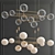 Elegant Bolle Suspension Chandelier 3D model small image 1