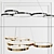 Doveton 5-Light LED Geometric Chandelier 3D model small image 2