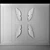 Angelic Metal Wall Decor 3D model small image 3