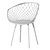 Sculpted Sidera Desk Chair - Modern Italian Design 3D model small image 3