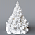 Elegant Dark Christmas Tree 3D model small image 3