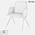 LoftDesign Chair 1401: Wooden, Metal, Faux Leather 3D model small image 2