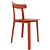 Elegant All Plastic Chair 3D model small image 2