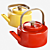 Contemporary Copco Teapot: Functional Elegance 3D model small image 1