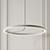 Hoopla Pendant: A Mesmerizing Glow 3D model small image 2
