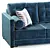 Luxurious Flexform Le Canapé Sofa 3D model small image 2