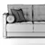 Luxurious Flexform Le Canapé Sofa 3D model small image 3