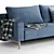 Idun Sleek Sofa Bed - Modern Comfort 3D model small image 2