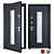 Santyago Zimen Entrance Door - Stylish and Durable 3D model small image 1