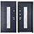 Santyago Zimen Entrance Door - Stylish and Durable 3D model small image 3