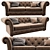 Elegant Cranbrook Chesterfield Sofa 3D model small image 1