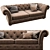 Elegant Cranbrook Chesterfield Sofa 3D model small image 2