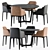 Elegant Poliform Round Table & Grace Chair 3D model small image 1