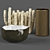 Luxury Ocean-inspired Vase Set 3D model small image 2