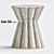 Elegant Resin Annie Side Table 3D model small image 1