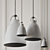 Sleek Caravaggio Pendant Light 3D model small image 3