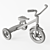Kids Three-Wheel Bicycle 3D model small image 3