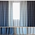 Backhausen Treccia Curtains 45 with Tulle 3D model small image 1