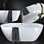 Estet Miami Bath with Scala Basin Mixer 3D model small image 1