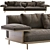 NICHETTO 122: Modern, Versatile Sofa 3D model small image 2