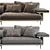 NICHETTO 122: Modern, Versatile Sofa 3D model small image 3