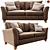 Harveys Nina 3-Seater Sofa: Modern Elegance for Any Space 3D model small image 1