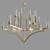 Elegant 18-Light Capital Gold Chandelier 3D model small image 1