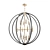 Elegant Spanish Bronze Chandelier 3D model small image 1