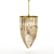 Vintage Art Deco Murano Chandelier 3D model small image 1