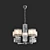 Zaffiro Crystal Pendant Chandelier - Chrome Luxury 3D model small image 1