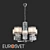 Zaffiro Crystal Pendant Chandelier - Chrome Luxury 3D model small image 2