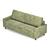 Elsinor Cleopatra Sofa: Luxury and Elegance for Your Home 3D model small image 2