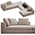 Minotti Hamilton Modulo Sofa: Stylishly Versatile Seating Solution 3D model small image 2
