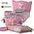 Pink Baby Bed - Cute, Comfortable, and Stylish 3D model small image 1