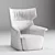 Santa Monica Leather Loveseat 3D model small image 3