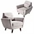 Artesia Armchair: Luxurious and Compact 3D model small image 1