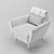 Artesia Armchair: Luxurious and Compact 3D model small image 3