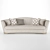 Elegant Art Deco Caracole Sofa 3D model small image 1