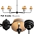 Piaf Grand Chandelier: Elegant Lighting Statement 3D model small image 4