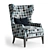 Cozy Comfort: Parker Furman Chair 3D model small image 1
