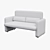 Cosmo BHT Sofa: Elegant and Compact 3D model small image 2