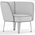 Elegant True Design Clara Armchair 3D model small image 4